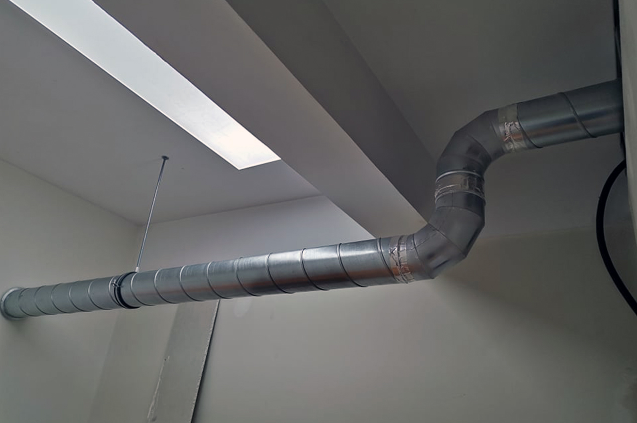 Instalação de solução de ventilação / extração